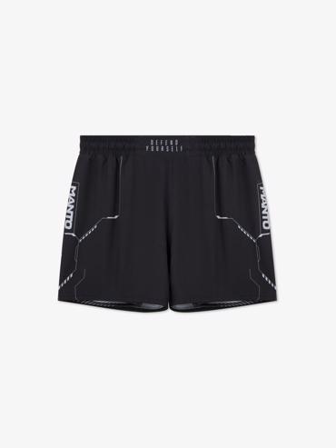 MANTO hybrid fightshorts shield - black